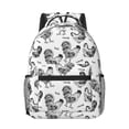 thumbnail image 1 of Salouo Retro Rooster Print Laptop Backpack 16.5'' Daypack Carry On Backpack for Men Women Outdoor Bag Laptop Sleeve and Dual for Weekender/Business/Hiking-One Size, 1 of 6
