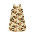 Salouo Retro Squirrel Print Baby Sleep Sack Wearable Blanket for Babies