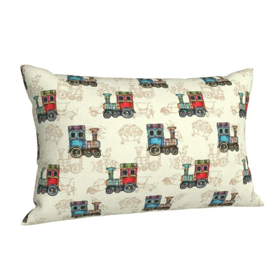 Salouo Retro Steampunk Vehicle Pattern Pillow Cases,1PC Pillow Covers with Envelope Closure Decorative Pillow Case for Bed Couch,Pillows Not Included-14"x20"