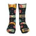 thumbnail image 1 of Salouo Retro Video Game Pattern Fun Novelty Crew Socks,Casual Athletic Socks Neutral Socks, 1 of 7