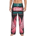 thumbnail image 1 of Salouo Ribbon With Angel Wings Print Pajama Pants for Men, Lounge Pants Elastic Waistband Casual Men's sleepwear Loungewear Sleep Pajama Pant -X-Large, 1 of 7