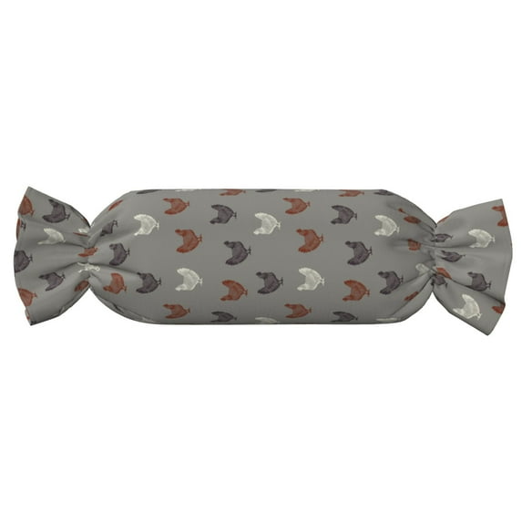 Salouo Rooster Pattern Cute Bolster Pillow,Cylindrical Pillow Long Pillow for Bed Round Side Pillow for Knee/Leg/Neck ,- Length 24.4" x 9.8" Diameter
