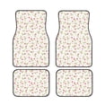 thumbnail image 1 of Salouo Rose Flowers for Car Floor Mat Set of 4–Car Carpet Mats - Car Mats with Anti-Slip Backing & Driver Heel Pad Universal Fit for Cars, Trucks, SUVs, and Vans, 1 of 6