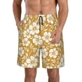 thumbnail image 1 of Salouo Rose Flowers Pattern Swim Trunks for Men,Men's Hawaiian Bathing Suit Swimsuits Quick Dry Swimming Board Shorts Beach Shorts with Pockets-Medium, 1 of 6