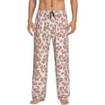 thumbnail image 1 of Salouo Rose Flowers Print Pajama Pants for Men, Lounge Pants Elastic Waistband Casual Men's sleepwear Loungewear Sleep Pajama Pant -X-Large, 1 of 7