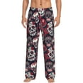 thumbnail image 1 of Salouo Rose Flowers Print Pajama Pants for Men, Lounge Pants Elastic Waistband Casual Men's sleepwear Loungewear Sleep Pajama Pant -X-Large, 1 of 7
