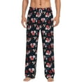 thumbnail image 1 of Salouo Rose Flowers Print Pajama Pants for Men, Lounge Pants Elastic Waistband Casual Men's sleepwear Loungewear Sleep Pajama Pant -XX-Large, 1 of 7