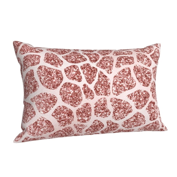 Salouo Rose Gold Abstract Spots Pattern Pillow Cases,1PC Pillow Covers with Envelope Closure Decorative Pillow Case for Bed Couch,Pillows Not Included-14"x20"
