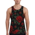 thumbnail image 1 of Salouo Roses for Men's Tank Tops,Sleeveless Muscle Shirts for Men Quick Dry Workout Tank Top Gym Muscle Tee Fitness Bodybuilding Sleeveless T Shirt-Medium, 1 of 7