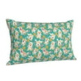 thumbnail image 1 of Salouo SHIBA WITH FLORAL Pattern Pillow Cases,1PC Pillow Covers with Envelope Closure Decorative Pillow Case for Bed Couch,Pillows Not Included-20"x30", 1 of 6