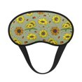 thumbnail image 1 of Salouo Sage Green With Sunflowers Pattern Eye Masks, 1-Pack Sleep Mask Eye Cover Washable Sleeping Eyeshade Block Sleep Shade Cover Light Reduces Traveling Gifts, 1 of 7