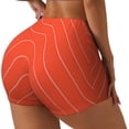 thumbnail image 1 of Salouo Salmon Fish Meat Print Women's Athletic Shorts,Booty Shorts Biker Shorts High Waisted Elastic Workout Shorts for Yoga Gym Running Sports-Medium, 1 of 8