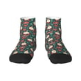thumbnail image 1 of Salouo Santa Claus Pattern Unisex Middle Tube Socks,Middle-Finger Knee High Socks Over The Calf Tube Stocking Crew Stockings for Women and Men Tube Socks, 1 of 8