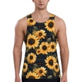 thumbnail image 1 of Salouo Scottish Blue Plaid Sunflower for Men's Tank Tops,Sleeveless Muscle Shirts for Men Quick Dry Workout Tank Top Gym Muscle Tee Fitness Bodybuilding Sleeveless T Shirt-4X-Large, 1 of 7