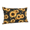 thumbnail image 1 of Salouo Scottish Blue Plaid Sunflower Pattern Pillow Cases,1PC Pillow Covers with Envelope Closure Decorative Pillow Case for Bed Couch,Pillows Not Included-20"x30", 1 of 6