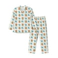 thumbnail image 1 of Salouo Sea Turtle Print Button-Front Long Sleeve Pajama Set for Men, Soft 2Pjs Men's Long Sleeve Sleepwear-Medium, 1 of 7