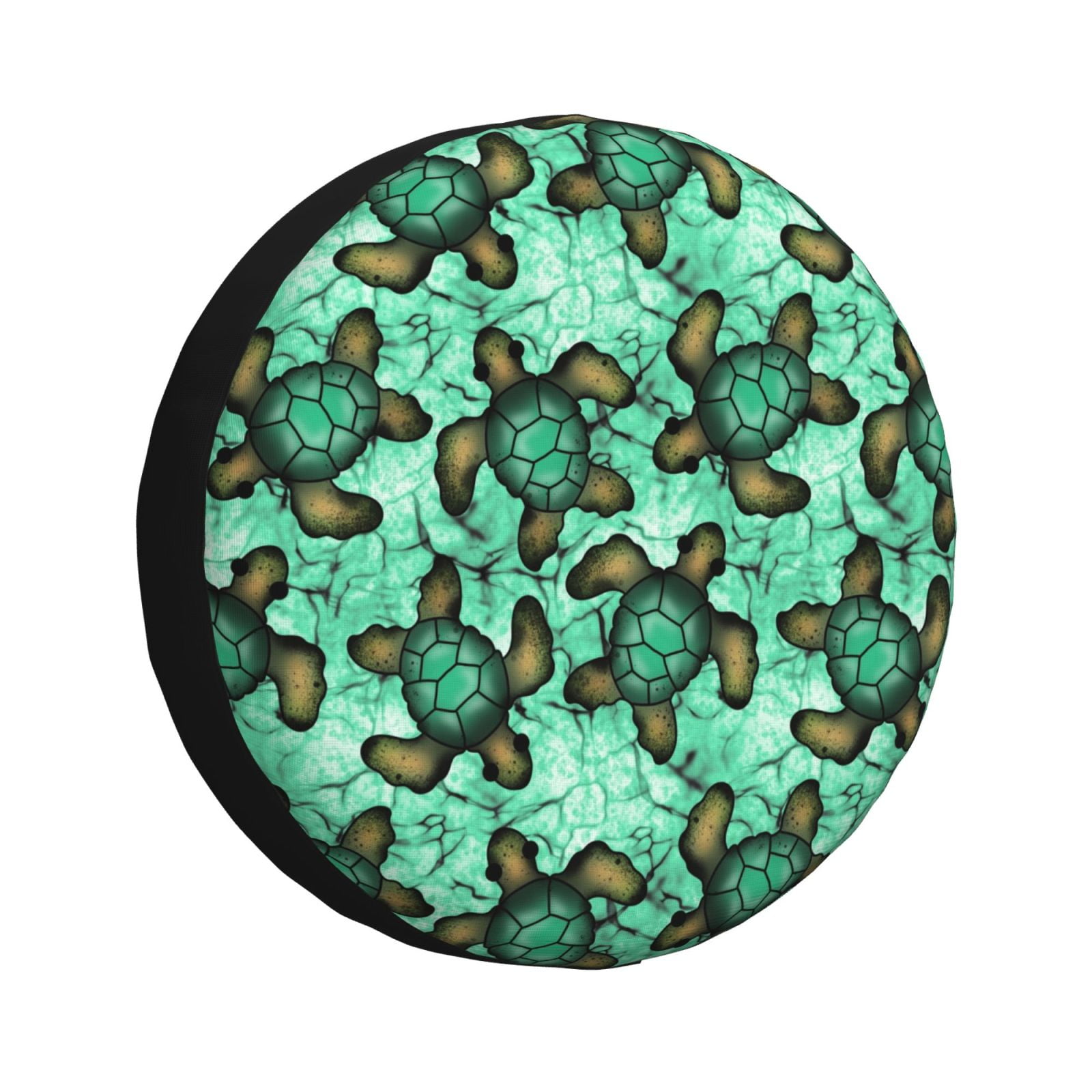 Salouo Sea Turtle Print Spare Tire Cover 14 17 Inch Spare Tire Protector Universal Tough Tire