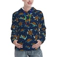 thumbnail image 1 of Salouo Sea Turtles Swimming Pattern Hoodie Sweatshirts for Women, Autumn Pullover Hoodie Workout Sweat Women's Long Sleeve Preppy Sweatshirts-X-Large, 1 of 7