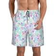 thumbnail image 1 of Salouo Sequins Pattern Swim Trunks for Men,Men's Hawaiian Bathing Suit Swimsuits Quick Dry Swimming Board Shorts Beach Shorts with Pockets-X-Large, 1 of 6