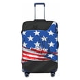 thumbnail image 1 of Salouo Shark With USA Flag Pattern Travel Dust-proof Suitcase Cover, Softside Suitcase Protector Luggage Cover Protector for 18-32inch ,Not Included Suitcase, 1 of 8