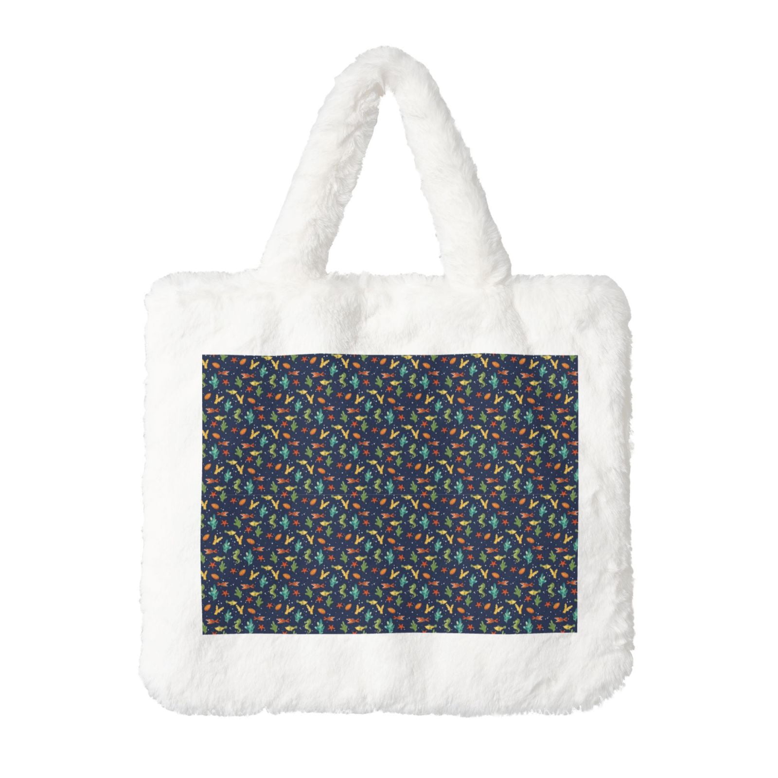 Soft Shell Totes Salouo Shells and Seaweed for Plush Underarm Bag,Soft Tote Bag Ladies ...
