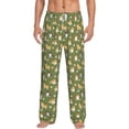 thumbnail image 1 of Salouo Shiba Inu Dog And Flower Print Pajama Pants for Men, Lounge Pants Elastic Waistband Casual Men's sleepwear Loungewear Sleep Pajama Pant -Large, 1 of 7