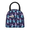 thumbnail image 1 of Salouo Silhouette Cats for Insulated Lunch Bag for Women/Men - Leakproof Cooler Tote Bag Organizer - Reusable Lunch Box for Office Picnic Hiking Beach-One Size, 1 of 6