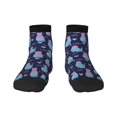 thumbnail image 1 of Salouo Silhouette Cats Pattern Unisex Middle Tube Socks,Middle-Finger Knee High Socks Over The Calf Tube Stocking Crew Stockings for Women and Men Tube Socks, 1 of 1