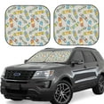 thumbnail image 1 of Salouo Skateboard Pattern Car Windshield Sun Shade Foldable | Front Windshield Shade for Sun, Heat and UV Rays | Interior Sun Protection-Large, 1 of 6