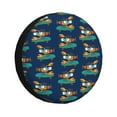 Salouo Skateboard Rides Cartoon Lobster Print Spare Tire Cover 1417