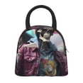 thumbnail image 1 of Salouo Skeleton Cool Street Fashion for Insulated Lunch Bag for Women/Men - Leakproof Cooler Tote Bag Organizer - Reusable Lunch Box for Office Picnic Hiking Beach-One Size, 1 of 6