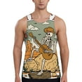thumbnail image 1 of Salouo Skeleton Cowboy And Guitar for Men's Tank Tops,Sleeveless Muscle Shirts for Men Quick Dry Workout Tank Top Gym Muscle Tee Fitness Bodybuilding Sleeveless T Shirt-3X-Large, 1 of 7