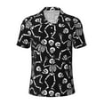thumbnail image 1 of Salouo Skeletons Dancing for Men's Short Sleeve Polo Shirts,Polo Shirts for Men Performance Short Sleeve Golf Shirt Athletic Casual Collared T-Shirt-3X-Large, 1 of 8