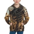 thumbnail image 1 of Salouo Skull Butterfly Sunflower Pattern Hoodie Sweatshirt for Youth, Fall Pullover Hoodie Sweatshirt Long-Sleeve Pullover Hooded Sweatshirt-Medium, 1 of 6