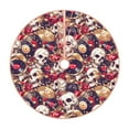 thumbnail image 1 of Salouo Skull record artist Christmas Tree Skirt 48" Farmhouse Christmas Decorations Snowman Xmas Tree Skirt Tree Mat for Holiday Party Decor, 1 of 8