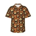 thumbnail image 1 of Salouo Skulls And Hearts for Hawaiian Shirt for Men,Summer Beach Casual Short Sleeve Button Down Shirts Men's Regular-Fit Short-Sleeve Print Shirt -X-Large, 1 of 6