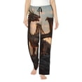 thumbnail image 1 of Salouo Sky Sunset Bronze Dragon Print Women's Pajama Pants Casual Loose Sweatpants PJs Flowy Pants Drawstring Palazzo for Women Wide Leg Pants Lounge Pajama -Medium, 1 of 8