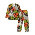 thumbnail image 1 of Salouo Sloth on the Branch Print Button-Front Long Sleeve Pajama Set for Men, Soft 2Pjs Men's Long Sleeve Sleepwear-X-Large, 1 of 7
