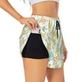 thumbnail image 1 of Salouo Snake And Cactus Print Women's 2 in 1 Running Shorts Double-Layer Shorts Athletic Workout Gym Yoga Shorts Running Shorts for Women-Large, 1 of 7