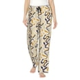 thumbnail image 1 of Salouo Snake And Floral Print Women's Pajama Pants Casual Loose Sweatpants PJs Flowy Pants Drawstring Palazzo for Women Wide Leg Pants Lounge Pajama -Large, 1 of 8