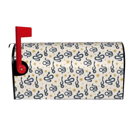 Salouo Snake for Magnetic Mailbox Covers Waterproof Post Box Cover Post Letter Box Cover Post Box Cover Home Decor for Garden/Yard /Farmhouse-21x18 in
