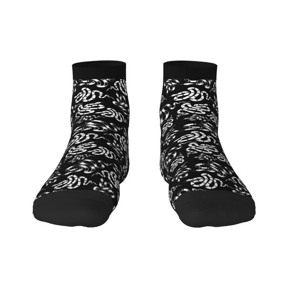 Salouo Snake Pattern Unisex Middle Tube Socks,Middle-Finger Knee High Socks Over The Calf Tube Stocking Crew Stockings for Women and Men Tube Socks