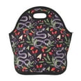 Salouo Snakes And Snake Fruit for Lunch Tote,Lunch Bag Insulated Lunch