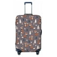 thumbnail image 1 of Salouo Snowflake Fox Pattern Travel Dust-proof Suitcase Cover, Softside Suitcase Protector Luggage Cover Protector for 18-32inch ,Not Included Suitcase, 1 of 8