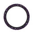 thumbnail image 1 of Salouo Snowflake Gradient Purple Print Elastic Car Steering Wheel Cover - 15'' Non-Slip Car Wheel Cover Protector - Universal Car Accessory for Diverse Cars, 1 of 6