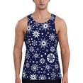 thumbnail image 1 of Salouo Snowflakes2 for Men's Tank Tops,Sleeveless Muscle Shirts for Men Quick Dry Workout Tank Top Gym Muscle Tee Fitness Bodybuilding Sleeveless T Shirt-Small, 1 of 7