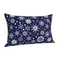thumbnail image 1 of Salouo Snowflakes2 Pattern Pillow Cases,1PC Pillow Covers with Envelope Closure Decorative Pillow Case for Bed Couch,Pillows Not Included-16"x24", 1 of 6