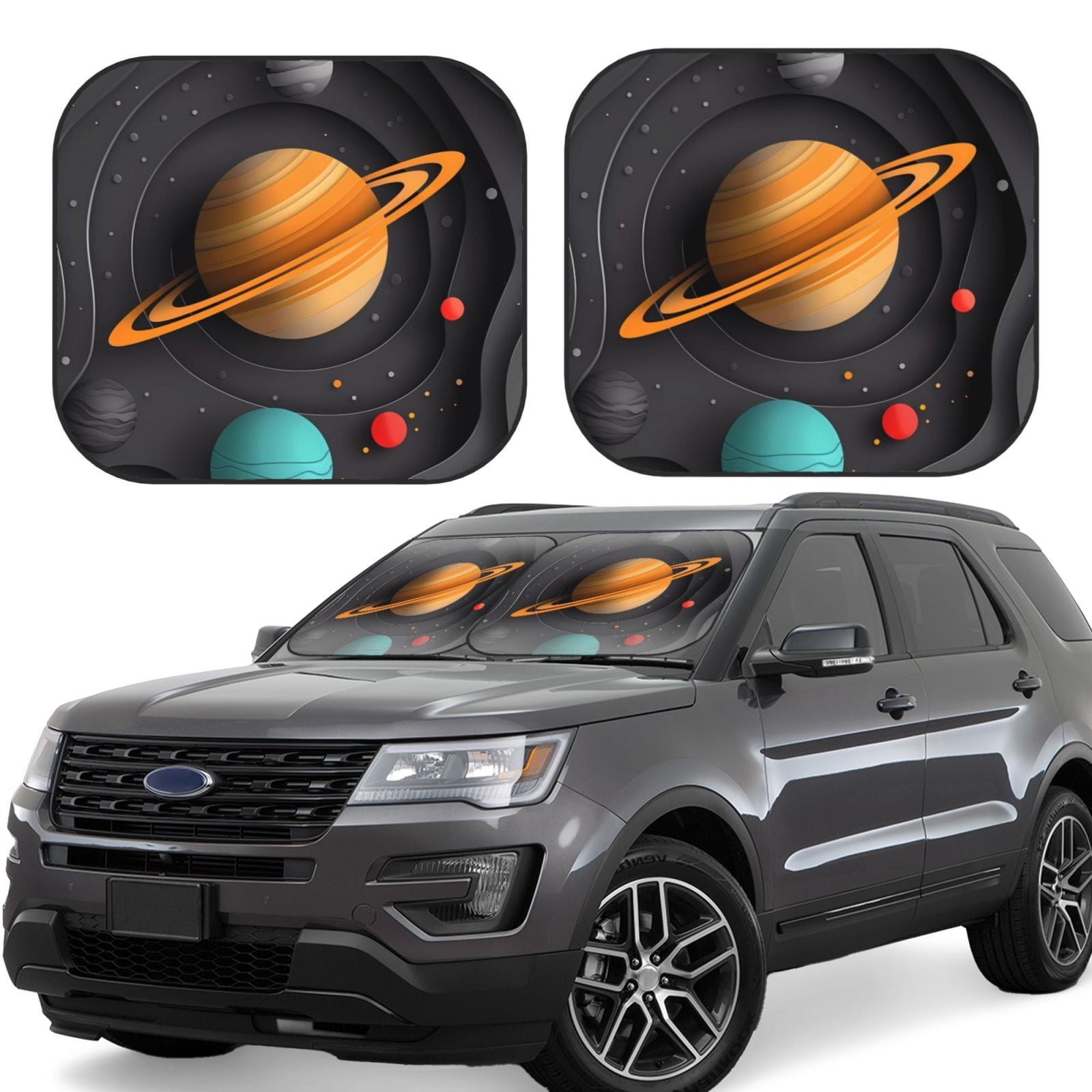 Constellation Pattern Print Car Sun Shade