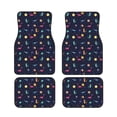 thumbnail image 1 of Salouo Space Dinosaur for Car Floor Mat Set of 4–Car Carpet Mats - Car Mats with Anti-Slip Backing & Driver Heel Pad Universal Fit for Cars, Trucks, SUVs, and Vans, 1 of 6