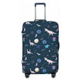 thumbnail image 1 of Salouo Space Dinosaur Pattern Travel Dust-proof Suitcase Cover, Softside Suitcase Protector Luggage Cover Protector for 18-32inch ,Not Included Suitcase, 1 of 8
